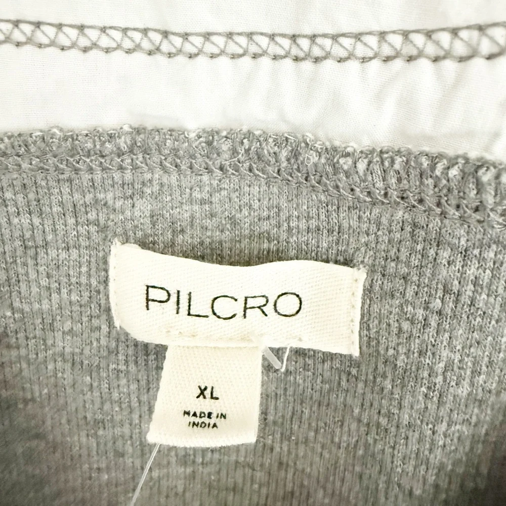 Anthropologie Pilcro Gray Collared Bodysuit - Picture 5 of 6